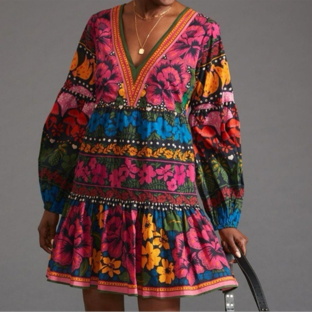 Anthropologie Farm Rio Floral Dress